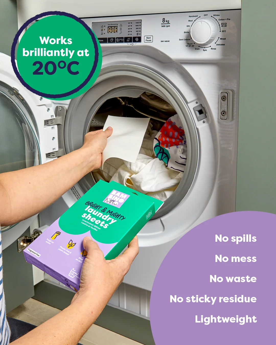 Bright & Mighty Eco-Friendly Laundry Sheets - Image 4