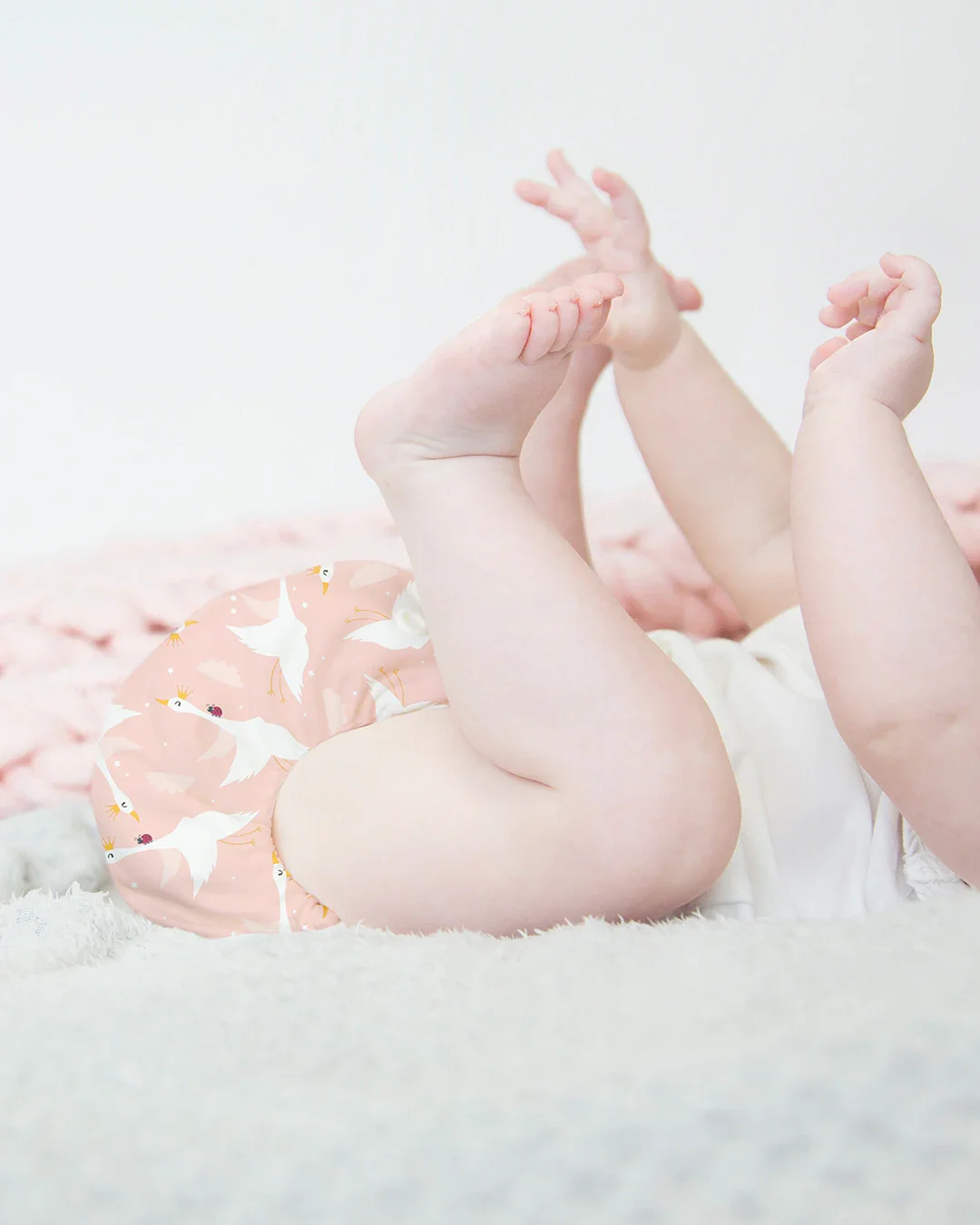 Miosolo All-In-One Reusable Nappy in Feather Flight - Image 5