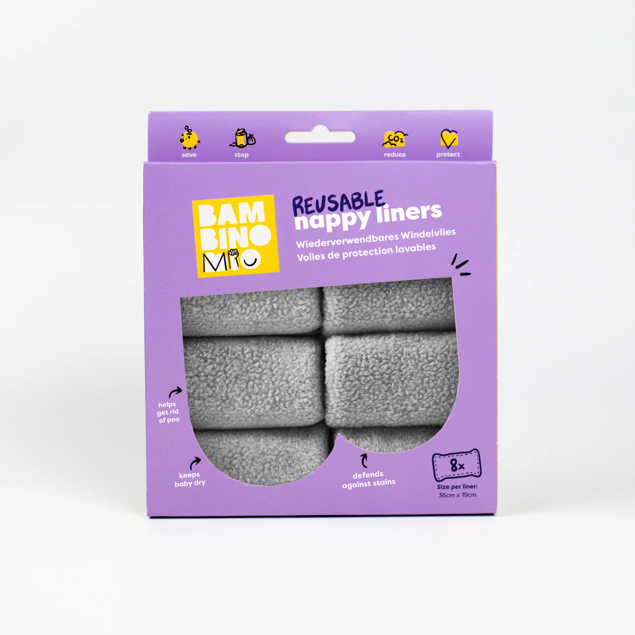 Reusable Nappy Liners - 8 pack - Image 7