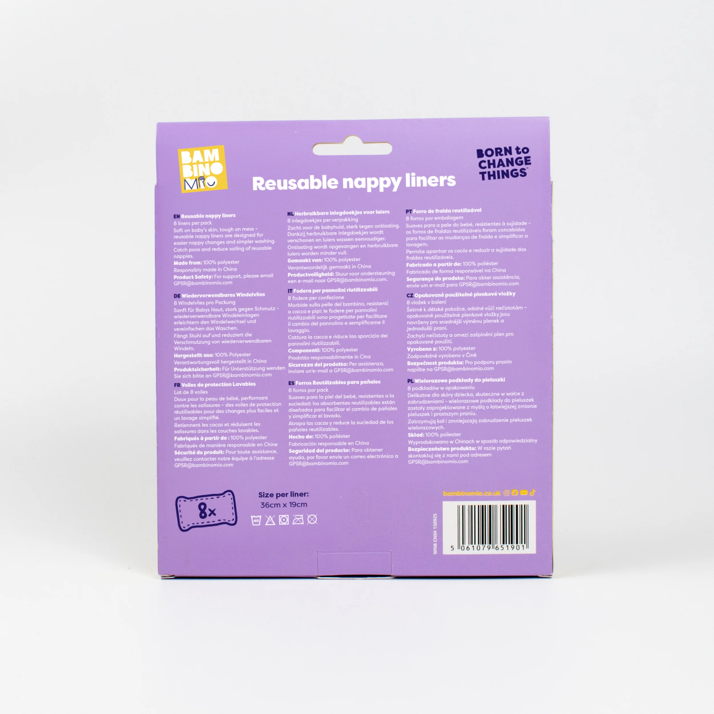 Reusable Nappy Liners - 8 pack - Image 8
