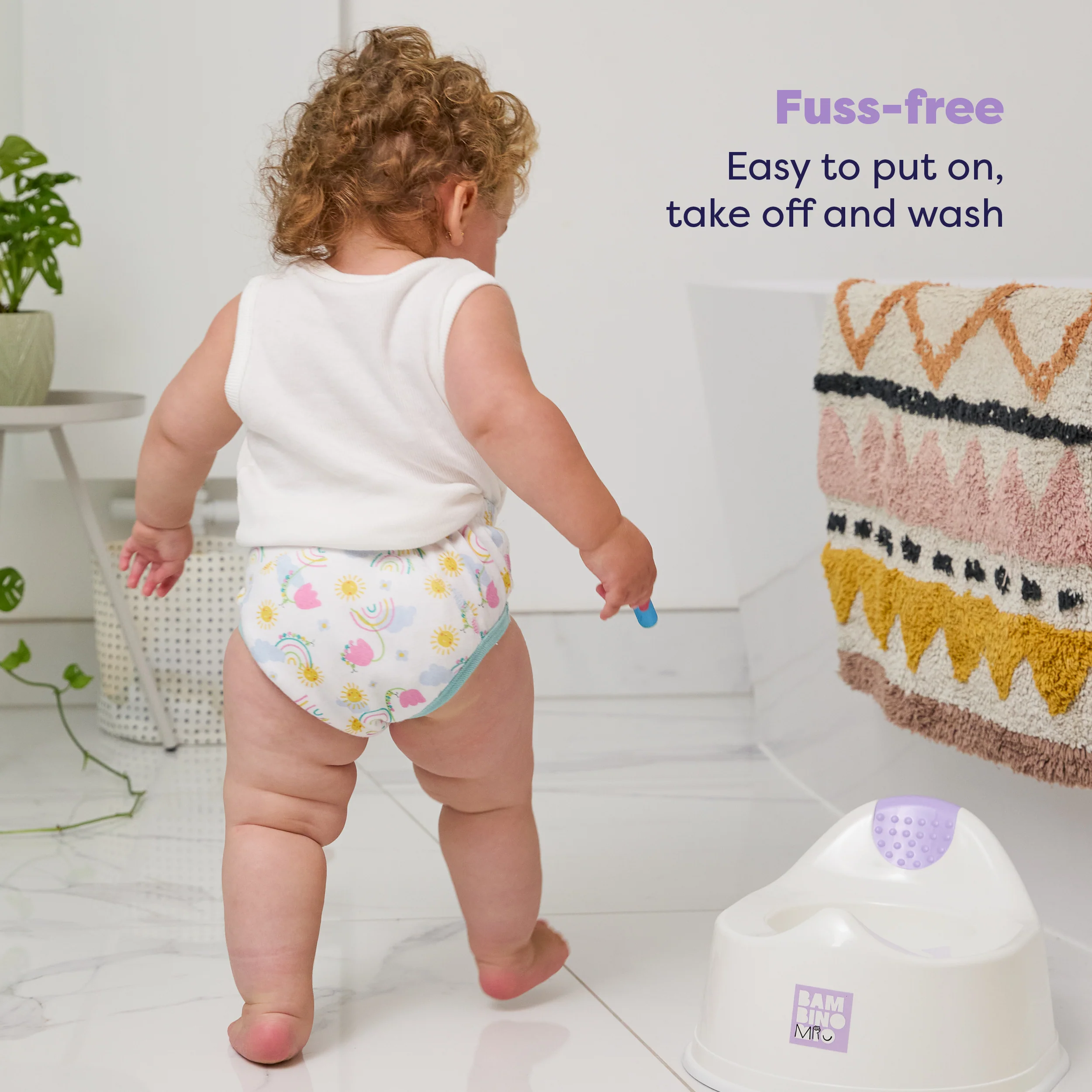 NEW: 3 Pack Reusable Potty Training Pants in Blue Skies - Elite Design - Image 6