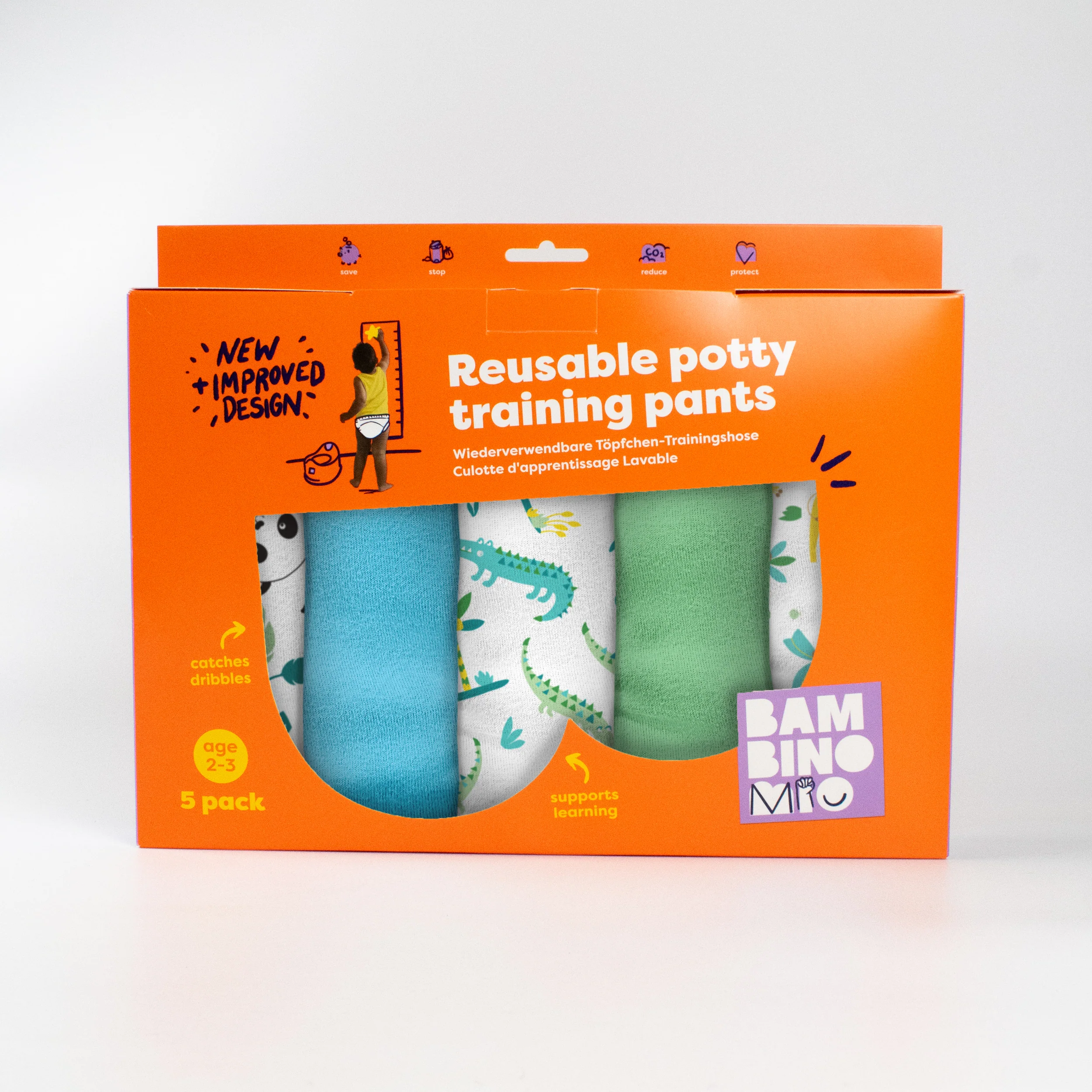 NEW: 5 Pack Reusable Potty Training Pants in Wild Life - Elite Design - Image 7