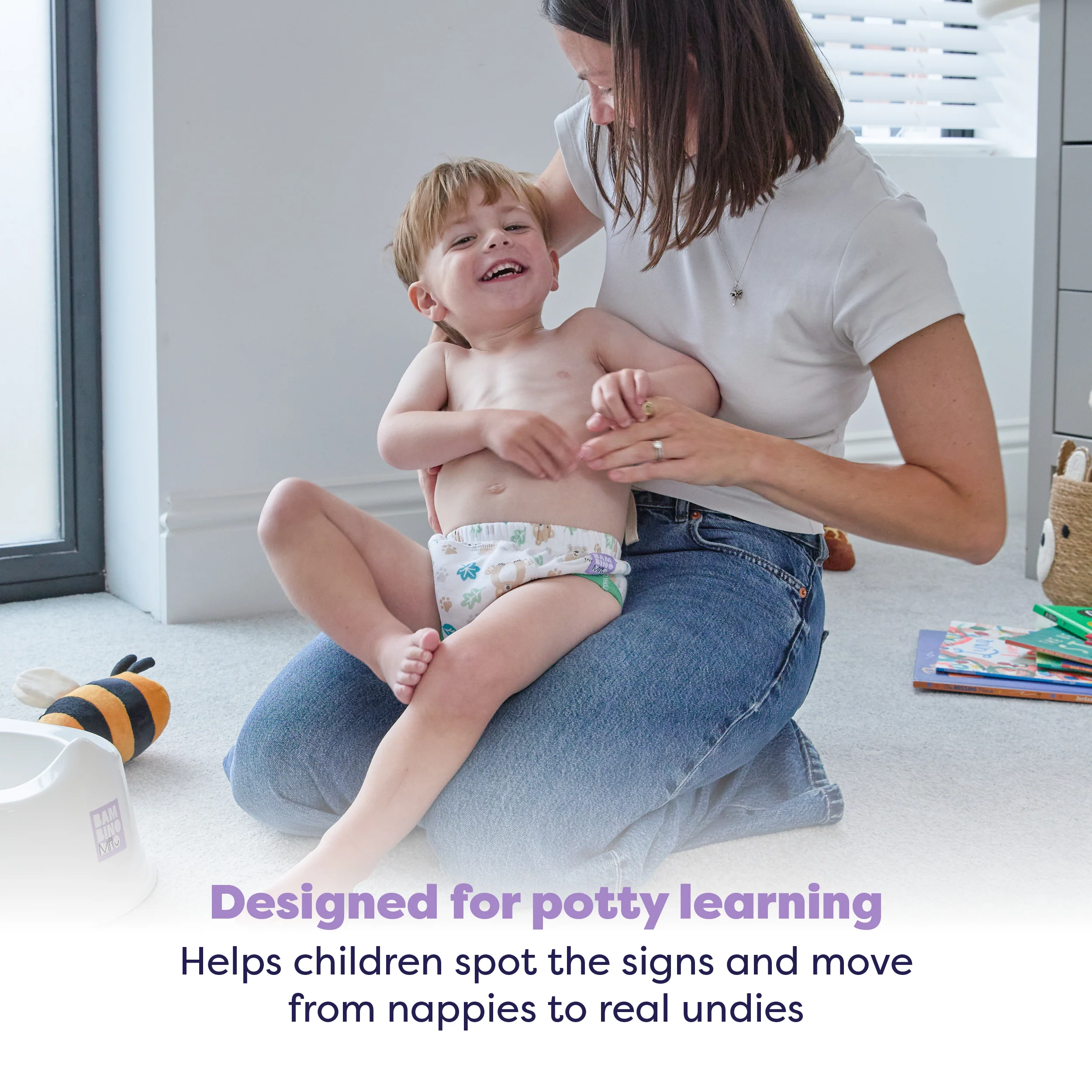 NEW: Reusable Potty Training Pants in Bear Hugs - Elite Design - Image 3