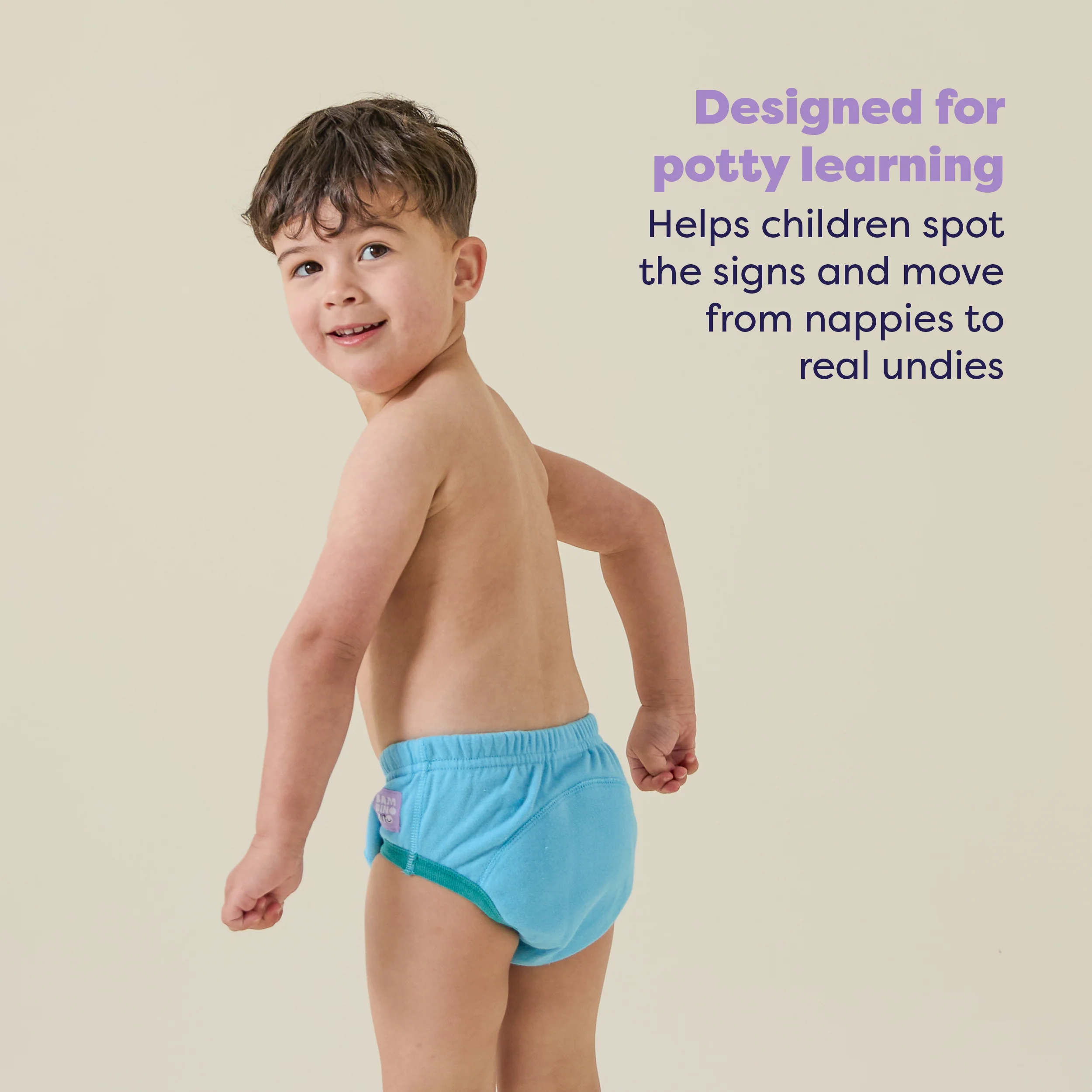 NEW: Reusable Potty Training Pants in Blue - Elite Design - Image 3