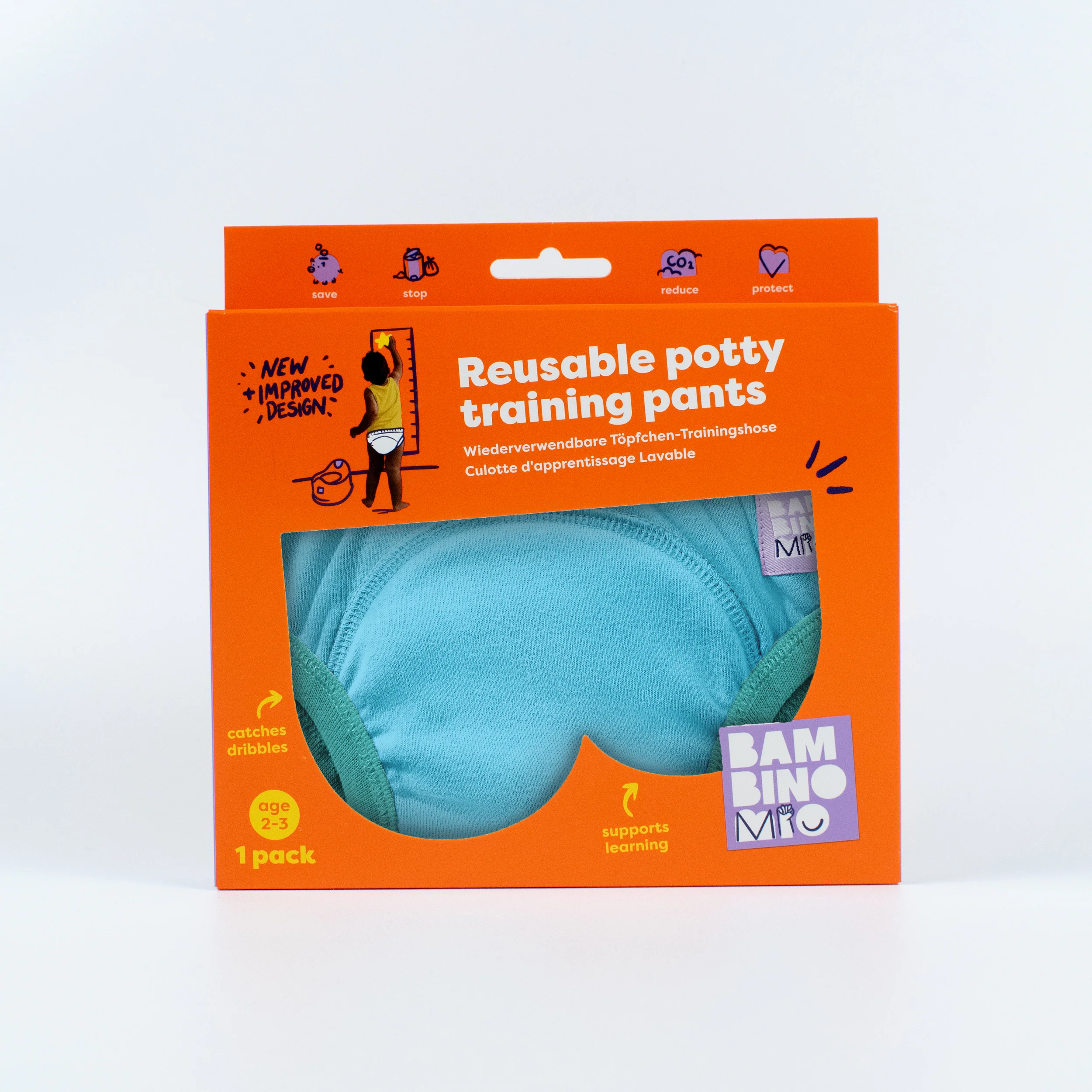 NEW: Reusable Potty Training Pants in Blue - Elite Design - Image 7