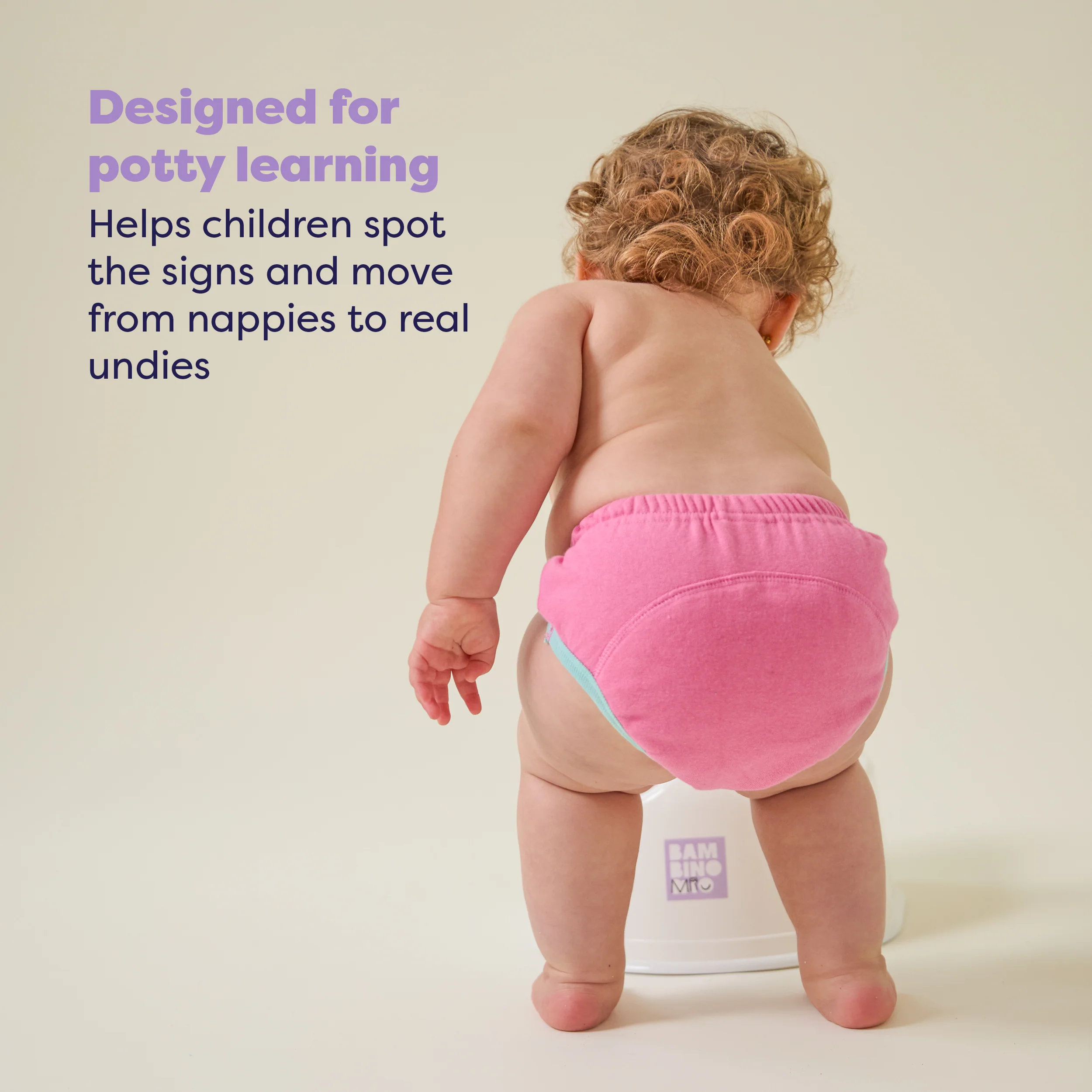 NEW: Reusable Potty Training Pants in Pink - Elite Design - Image 3