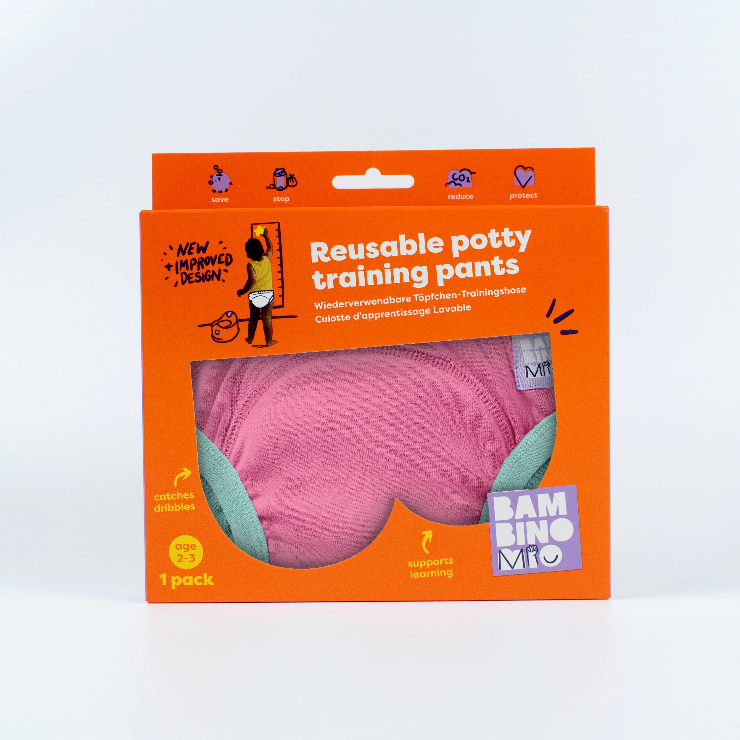 NEW: Reusable Potty Training Pants in Pink - Elite Design - Image 7