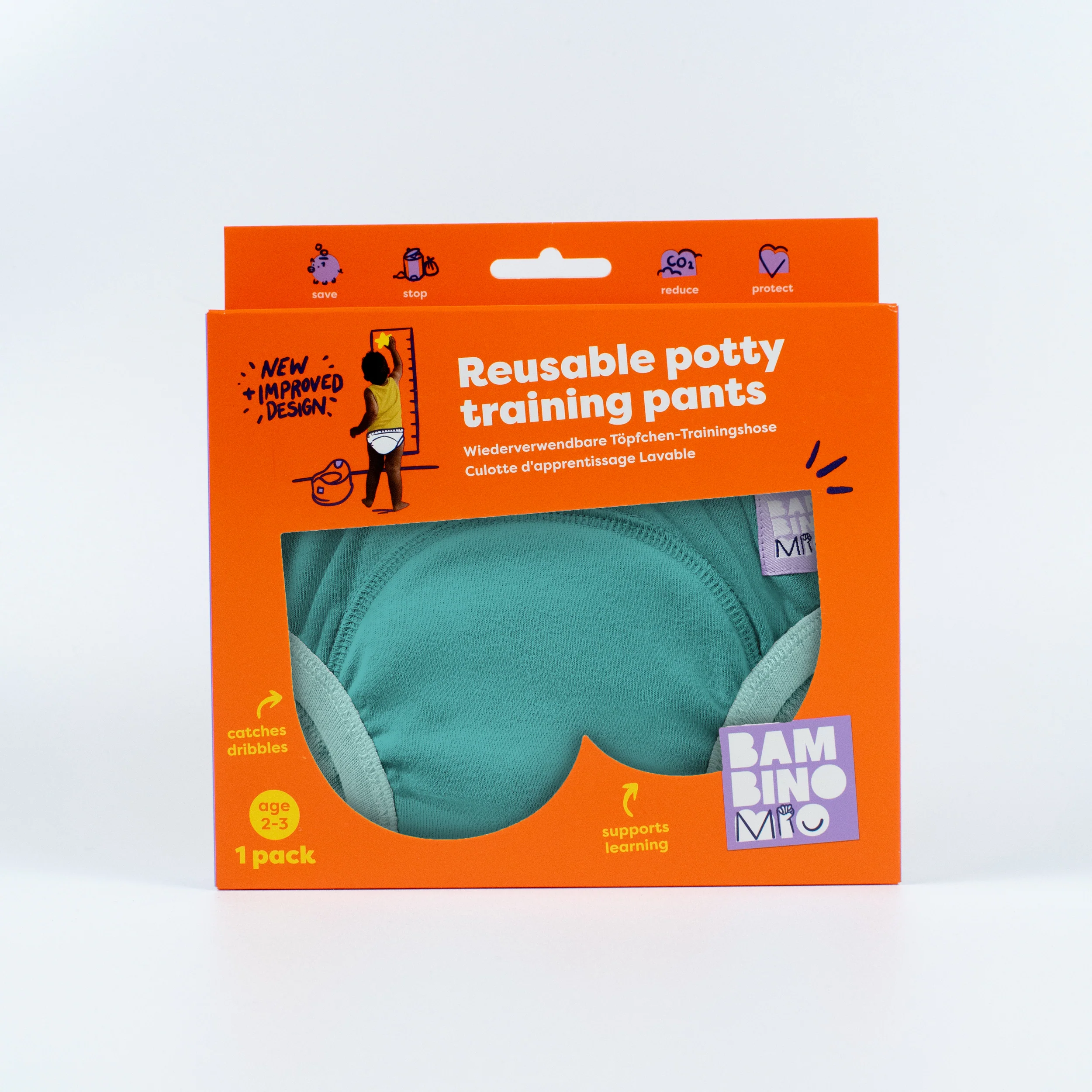 NEW: Reusable Potty Training Pants in Teal - Elite Design - Image 7