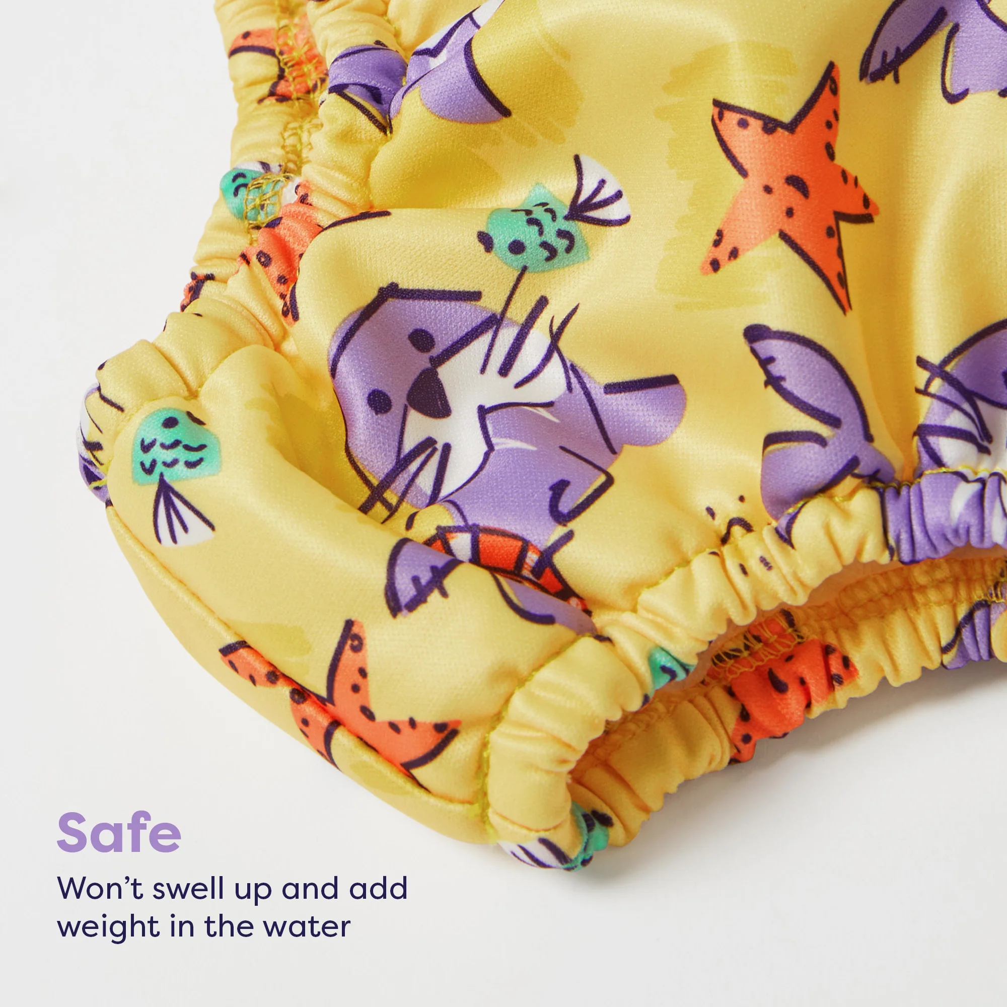 Reusable Swim Nappy in Mellow Melon - Image 4