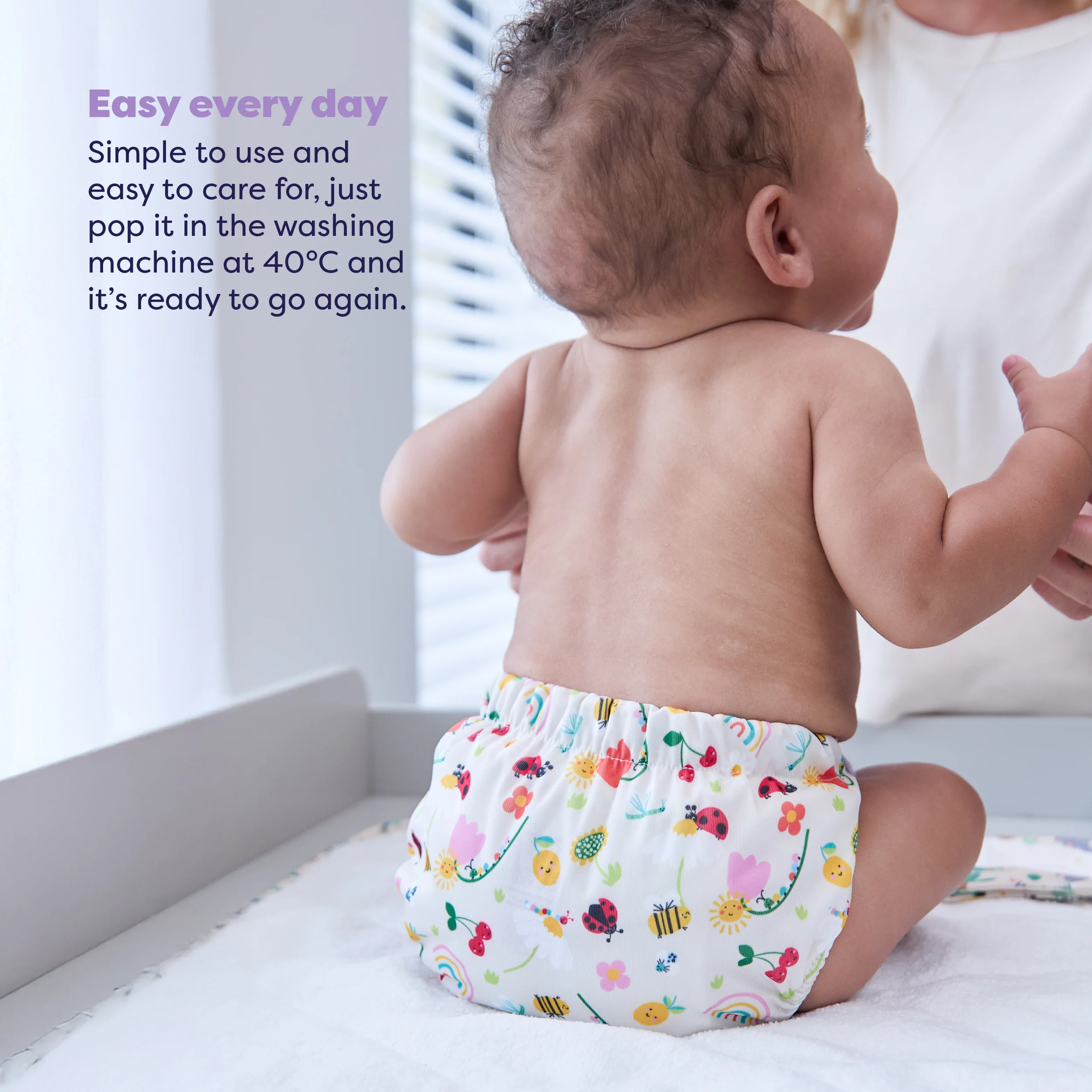Revolutionary Reusable Nappy Bundle 5 Pack in Garden Party - Image 5