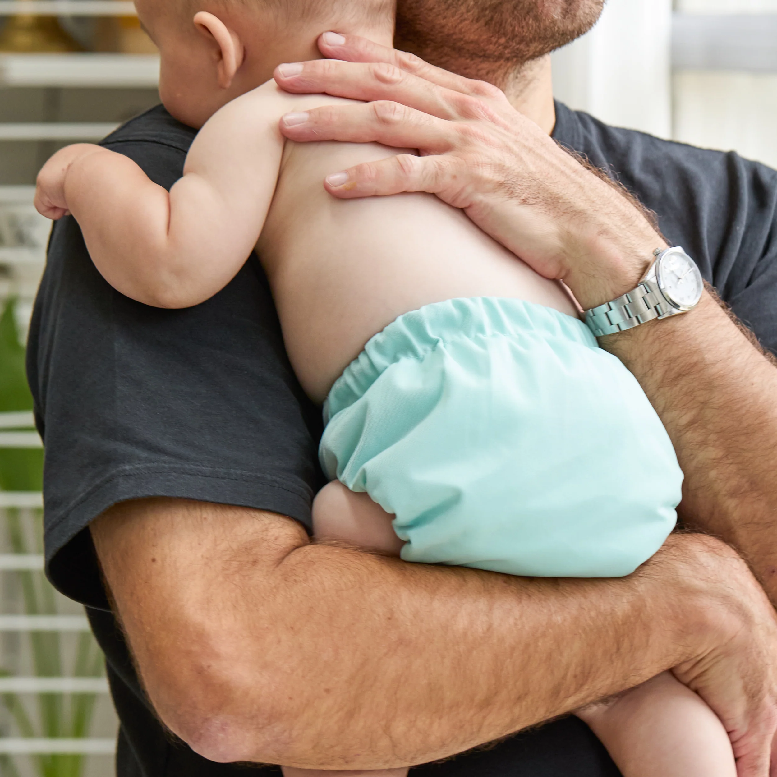 Revolutionary Reusable Nappy in Aqua - Image 6