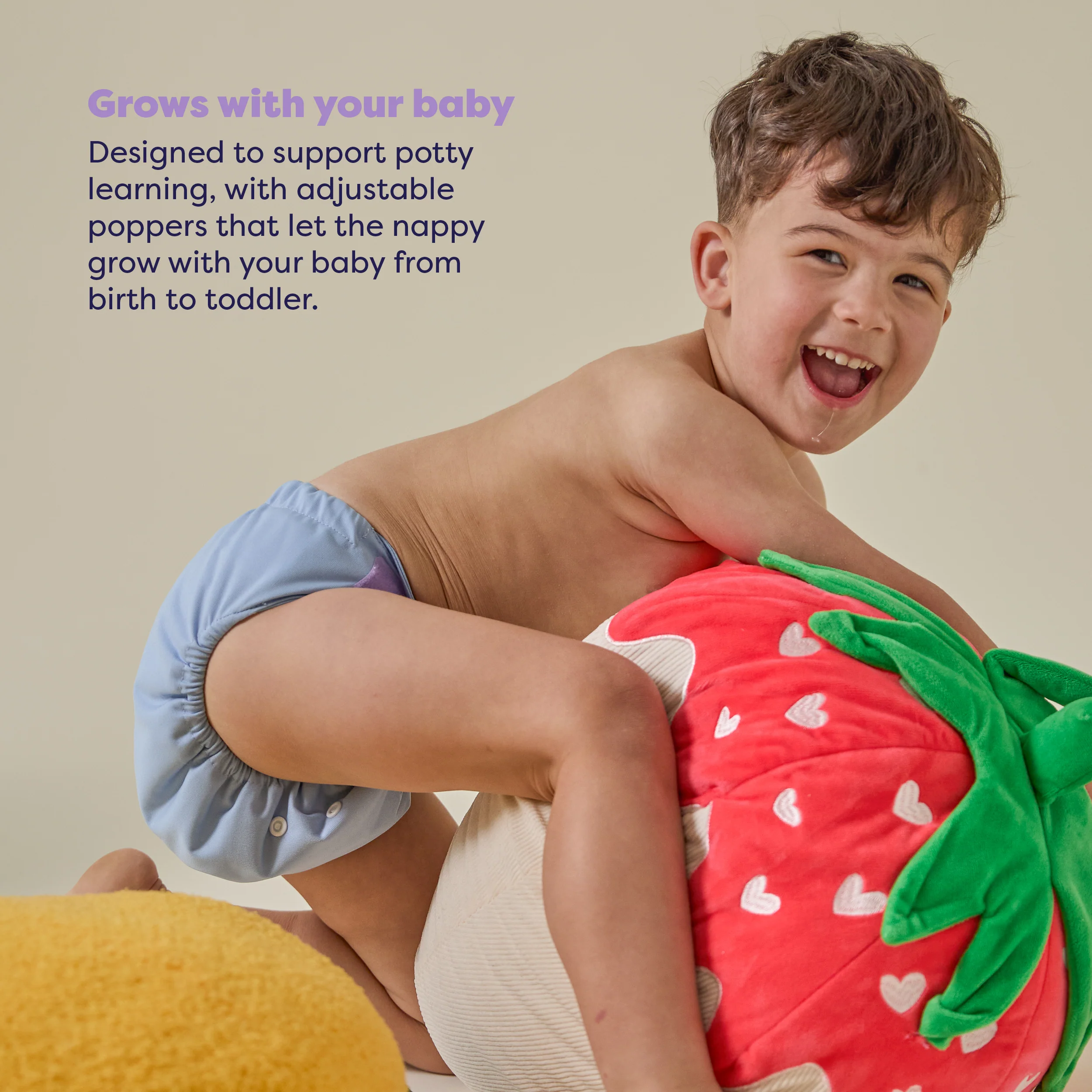 Revolutionary Reusable Nappy in Blue - Image 4