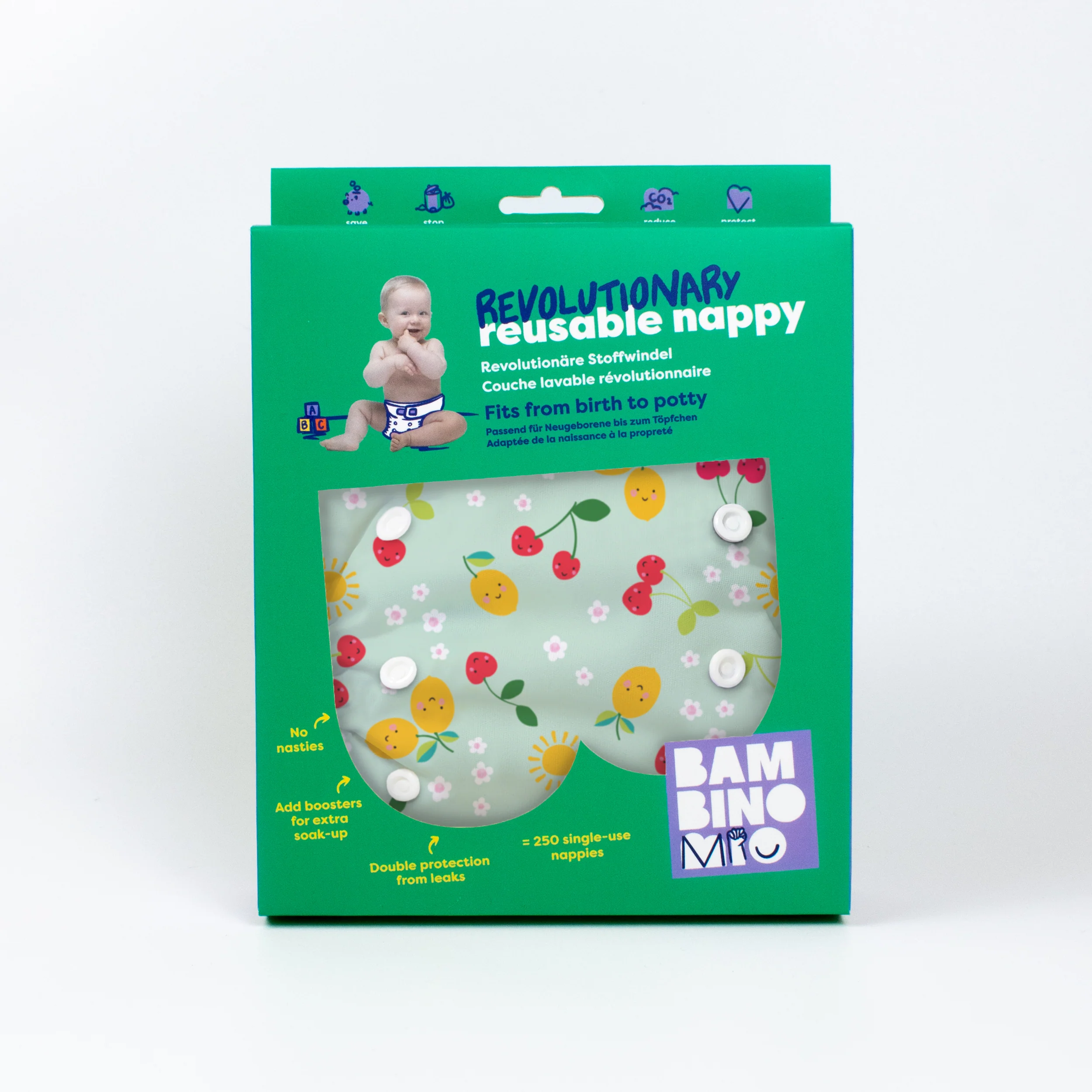 Revolutionary Reusable Nappy in Juicy Fruit - Image 7