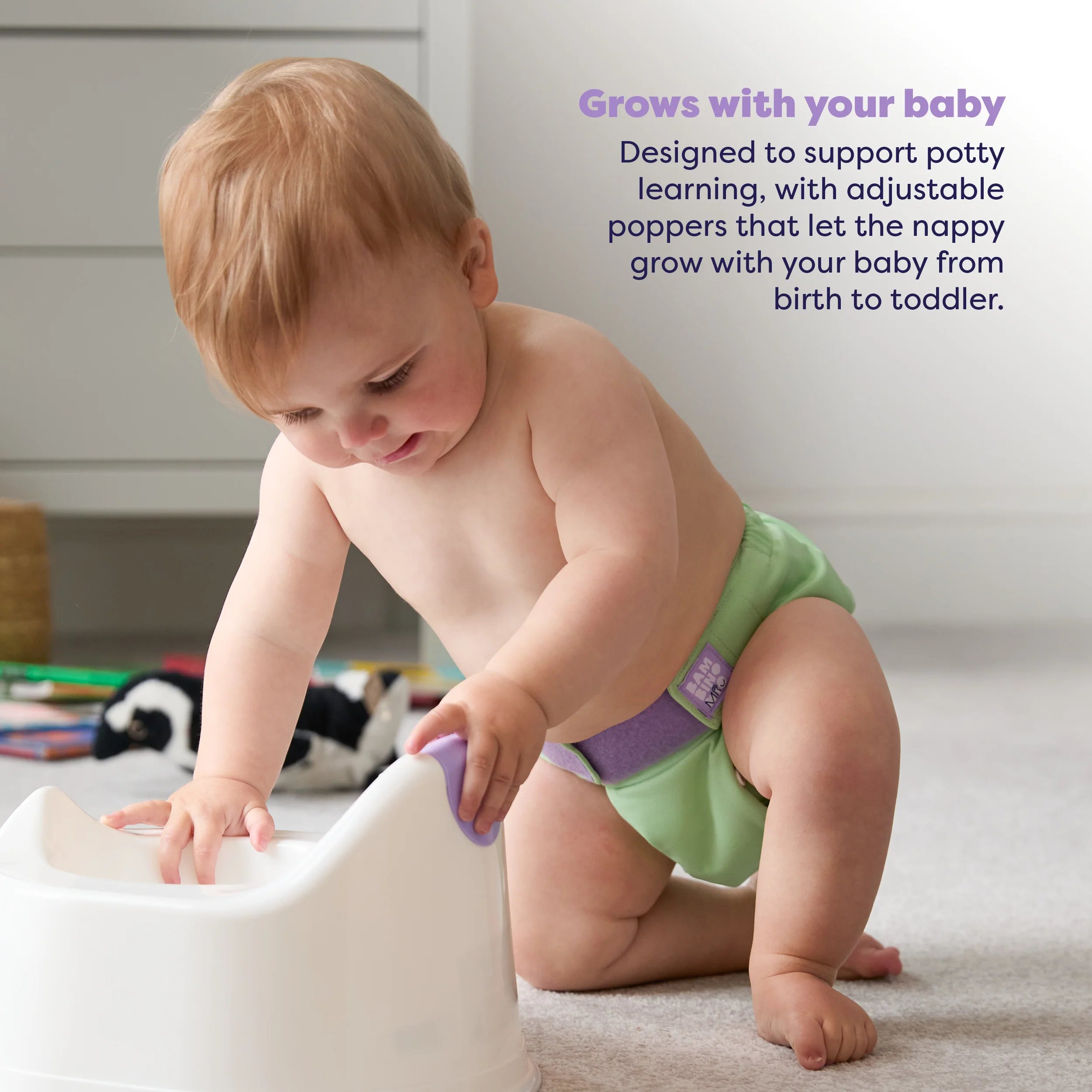 Revolutionary Reusable Nappy in Mint - Image 4