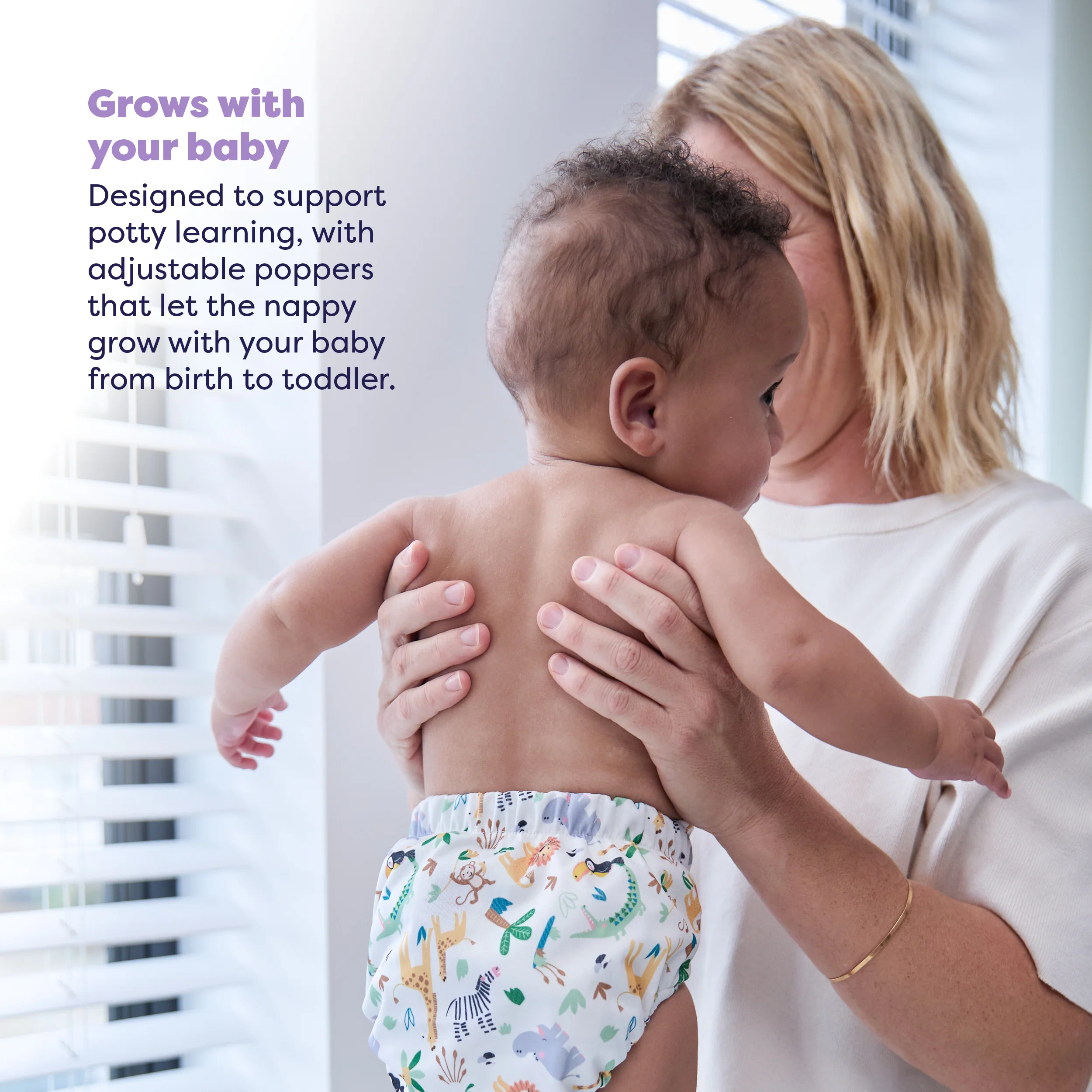 Revolutionary Reusable Nappy in Safari Squad - Image 4