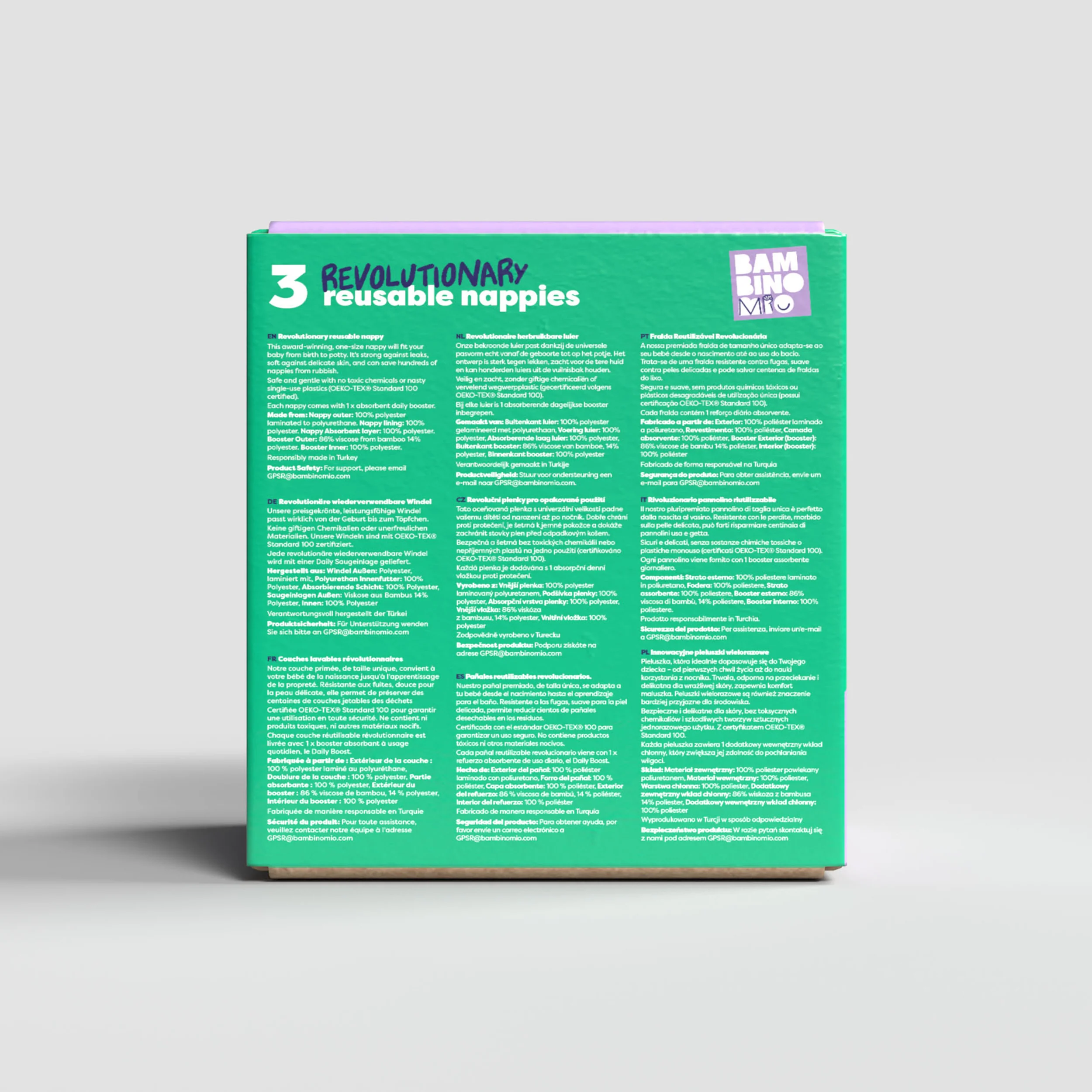 Revolutionary Try-Me-Trio Reusable Nappy Bundle in Garden Party - Image 8