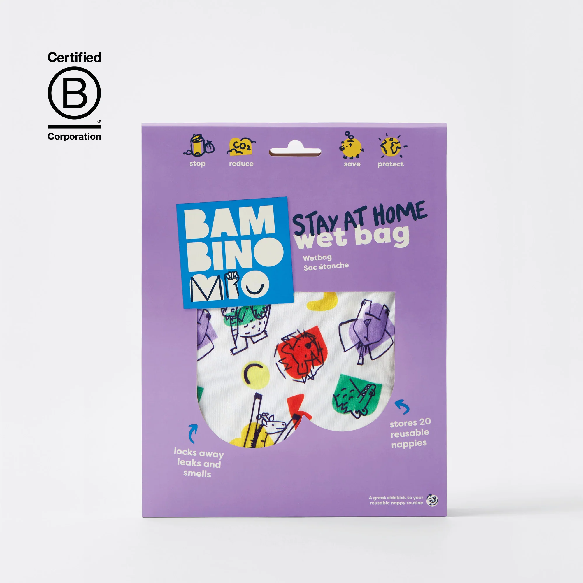 Stay At Home Wet Nappy Bag in Brave - Image 6