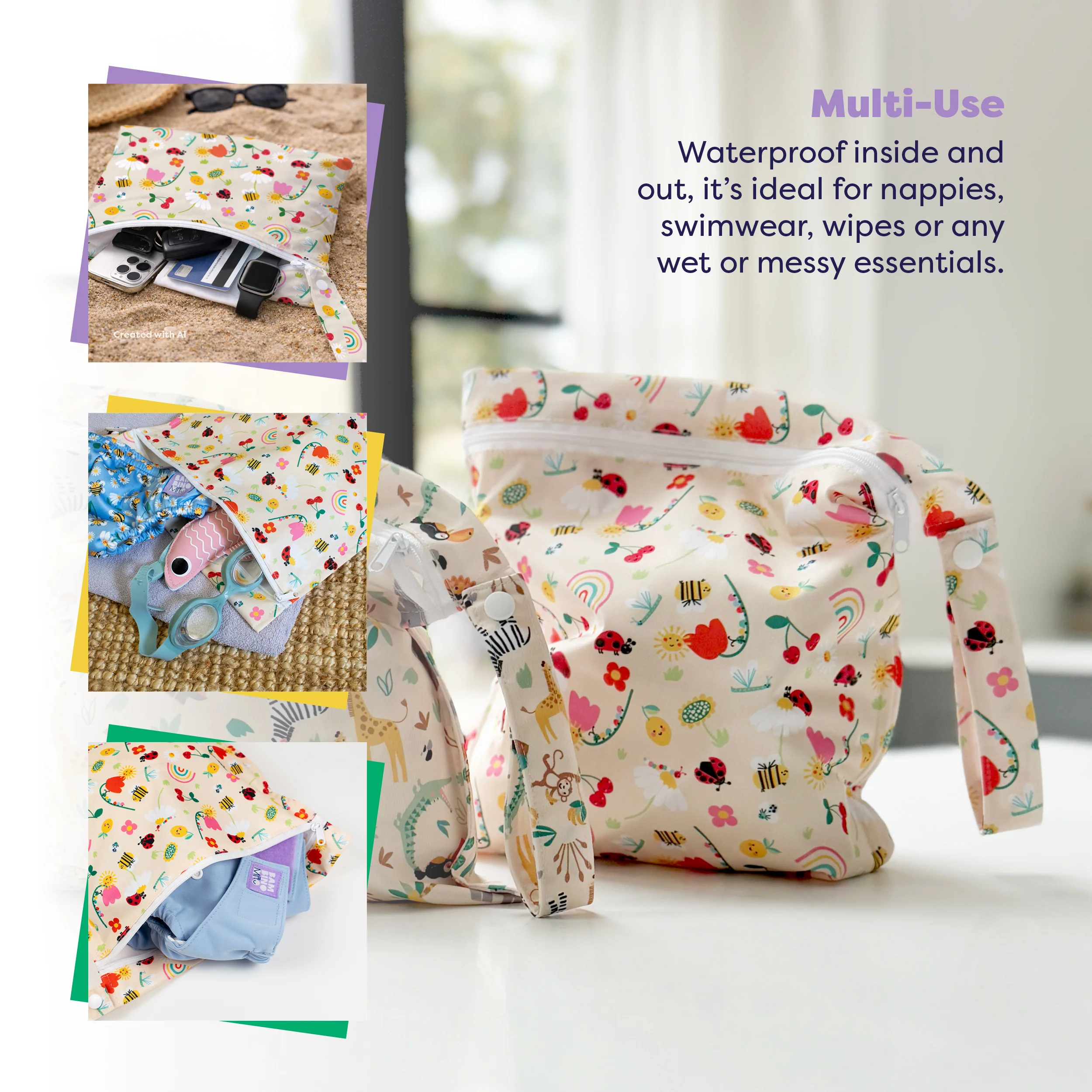 The Everything Reusable Nappy Bundle in Wild Life - Image 13