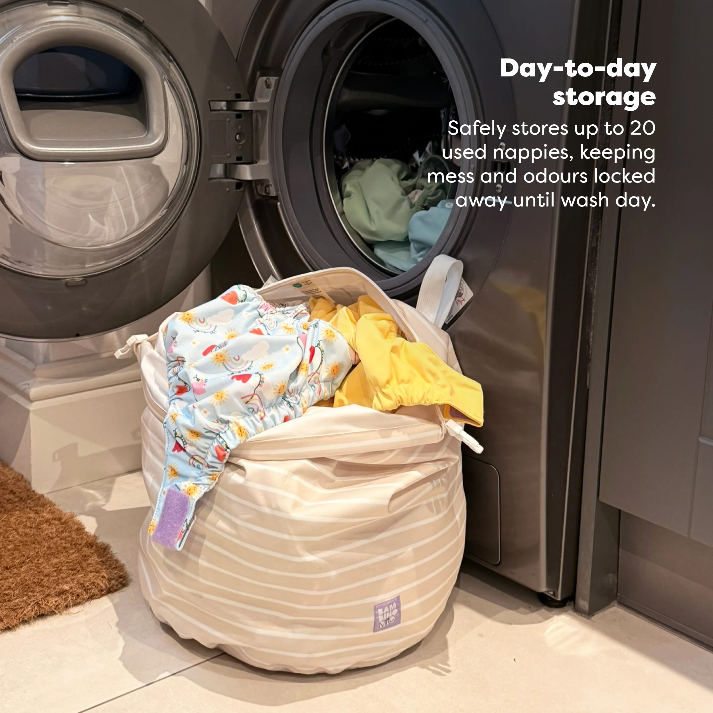 The Nighttime Reusable Nappy Bundle in Wild Life - Image 16