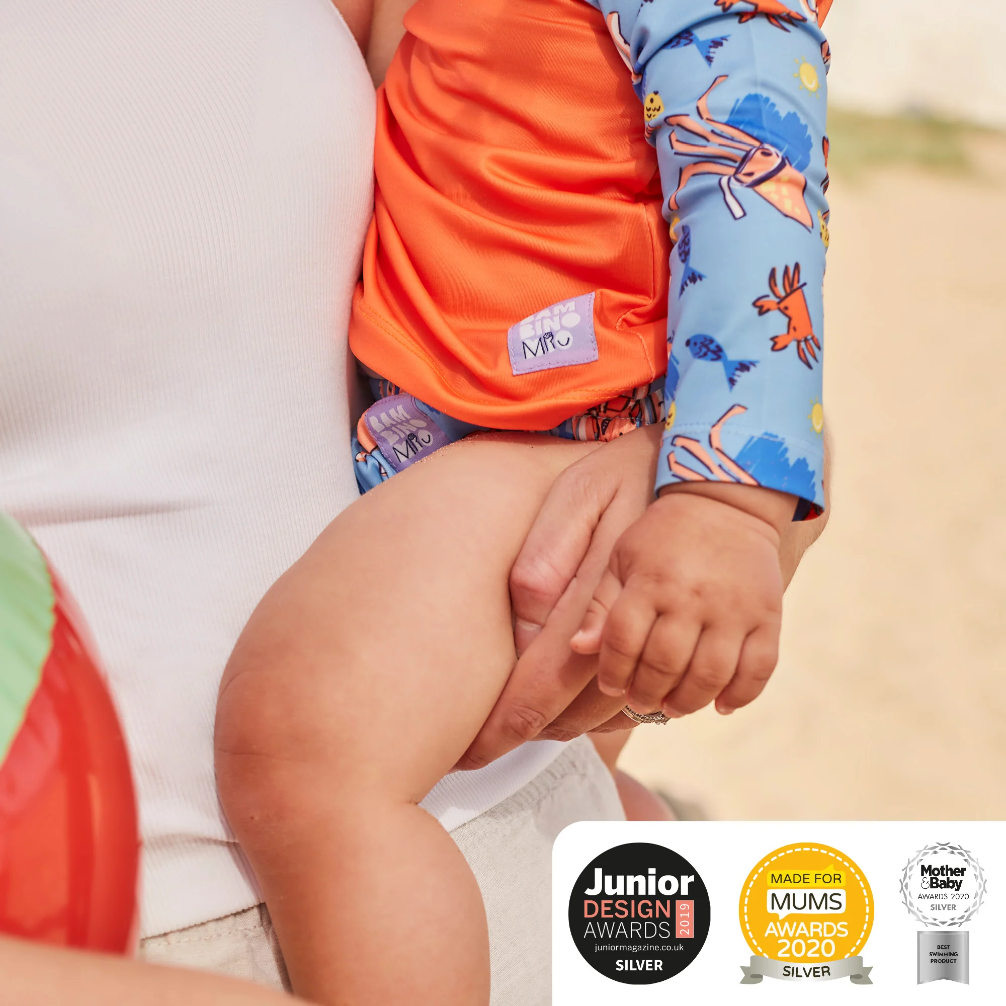 Reusable Swim Nappy in Mellow Melon - Image 8